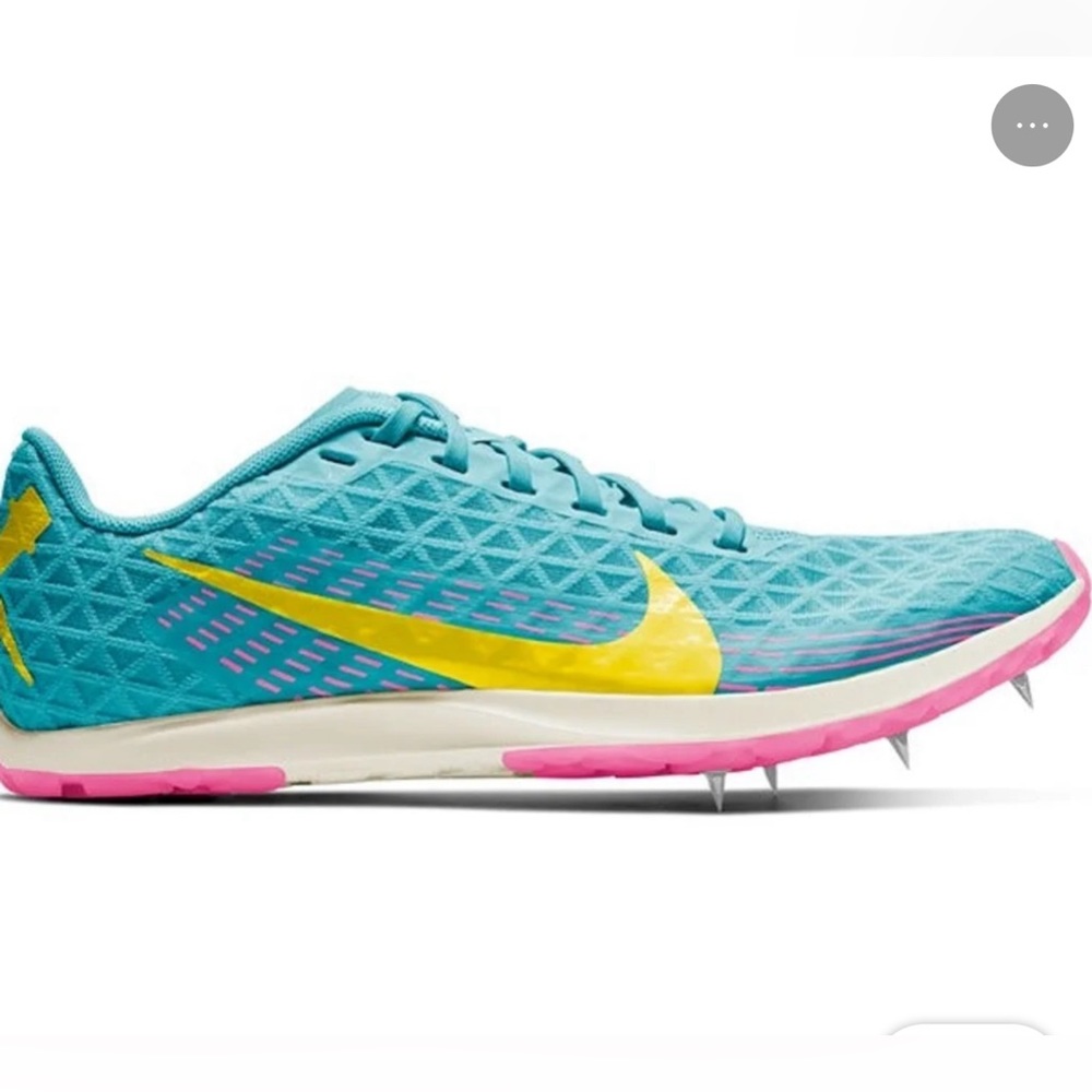 Nike Zoom Rival XC Size 9 AJ0854-301 Track Running Shoe Turquoise, Pink, Yellow